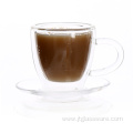 Double Wall Glass Coffee Mug Sets